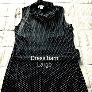 Dress barn Black/White matching top/skirt- Large